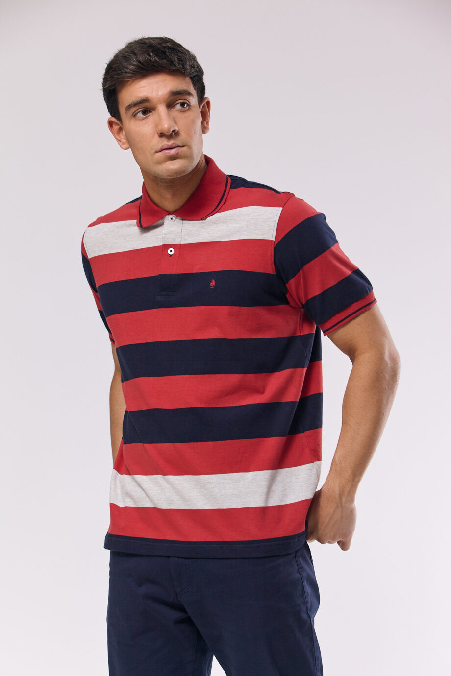 Polo rayada de jersey