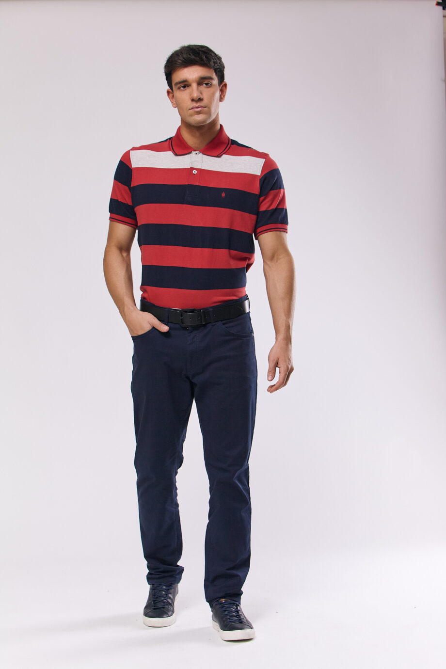 Polo rayada de jersey