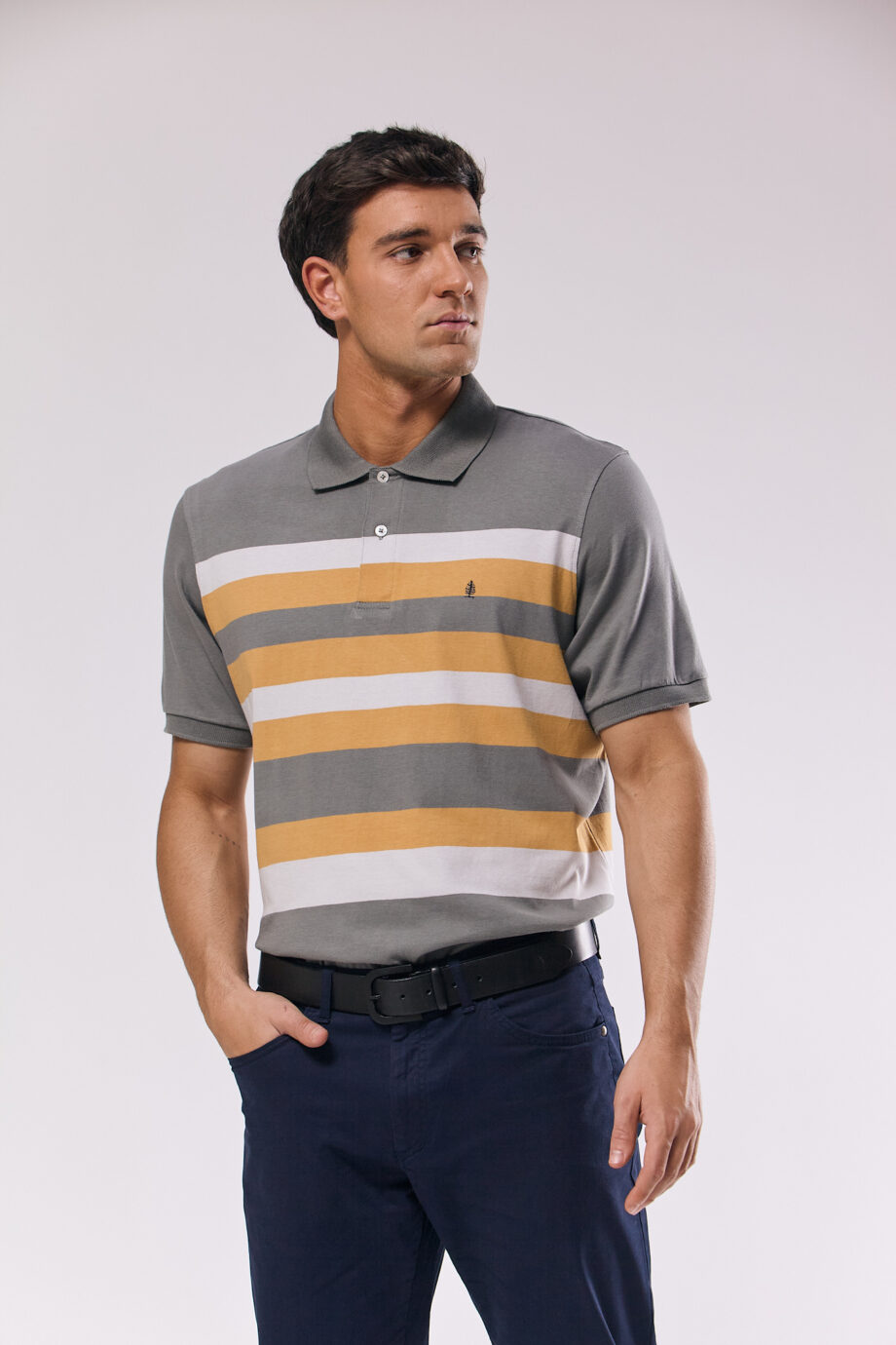 Polo rayada de jersey