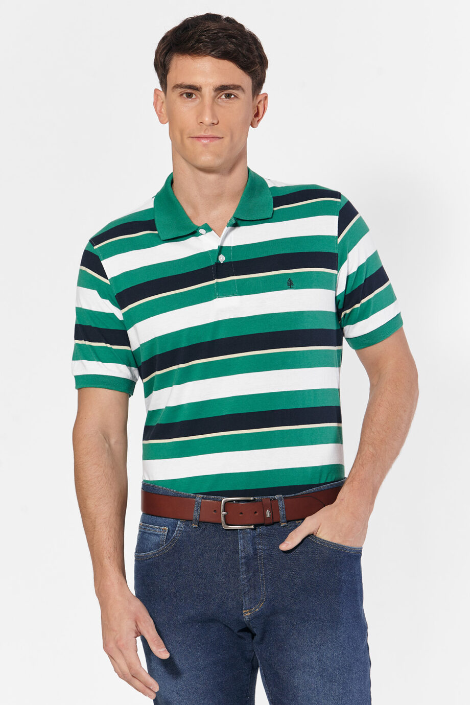 Polo rayada de jersey