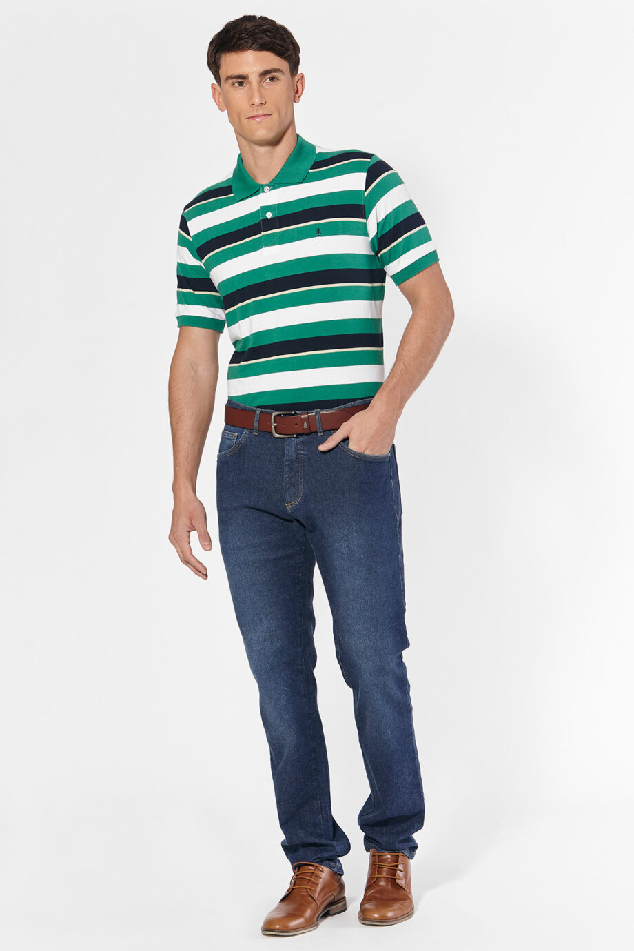Polo rayada de jersey