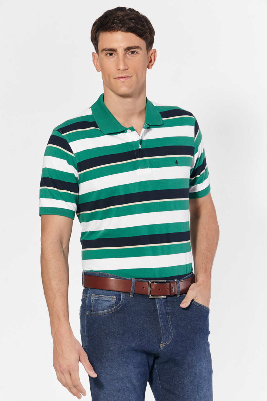 Polo rayada de jersey