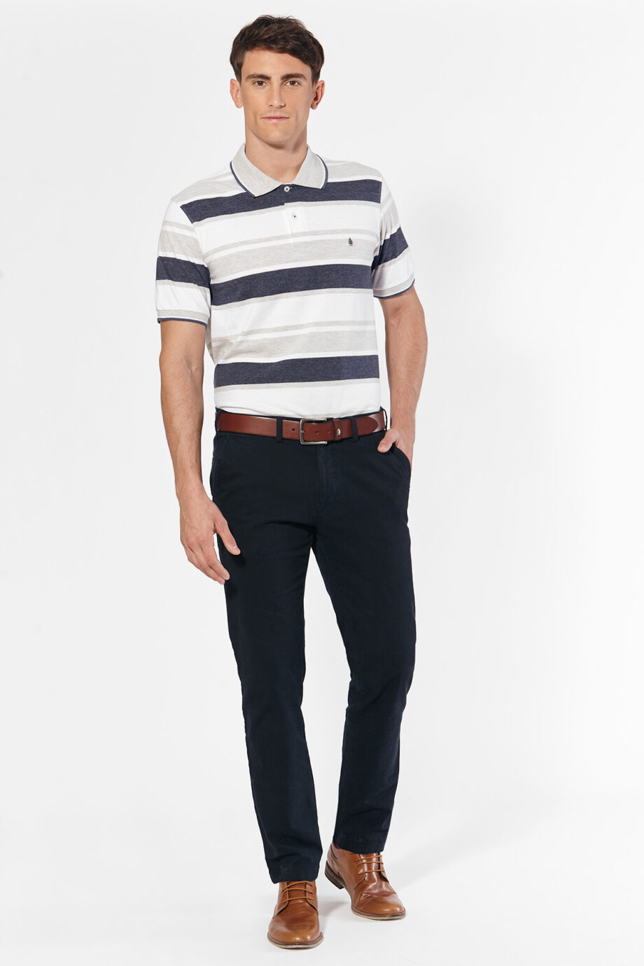 Polo rayada de jersey