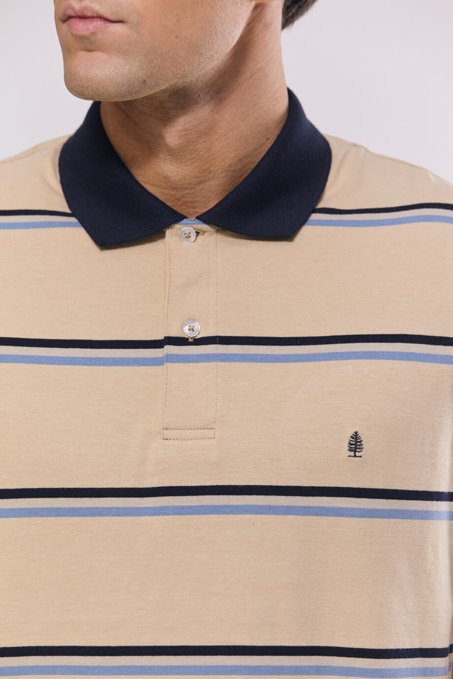 Polo rayada de jersey