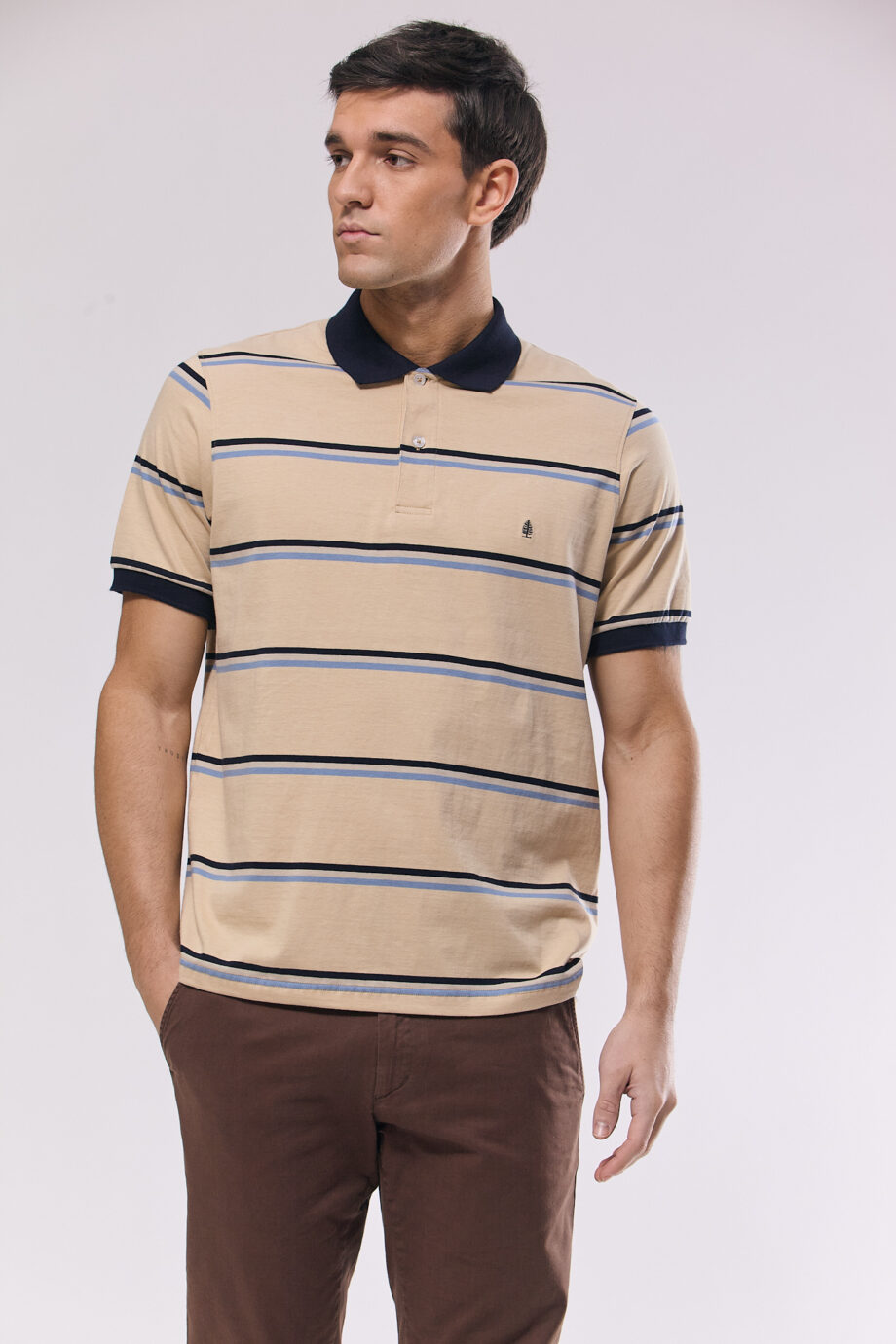 Polo rayada de jersey