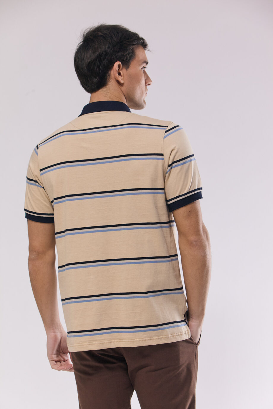 Polo rayada de jersey