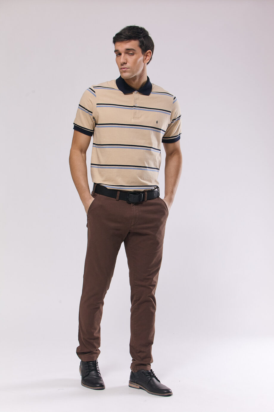 Polo rayada de jersey