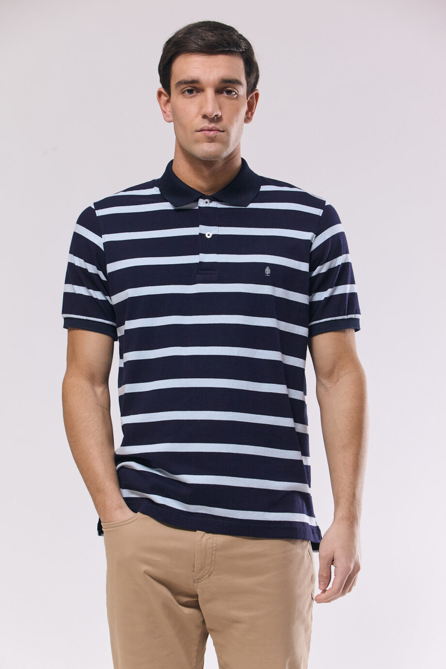 Polo rayada de jersey