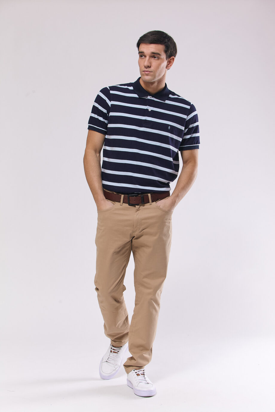 Polo rayada de jersey
