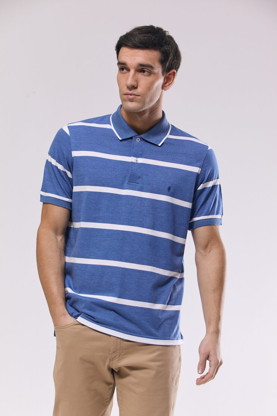 Polo rayada de jersey