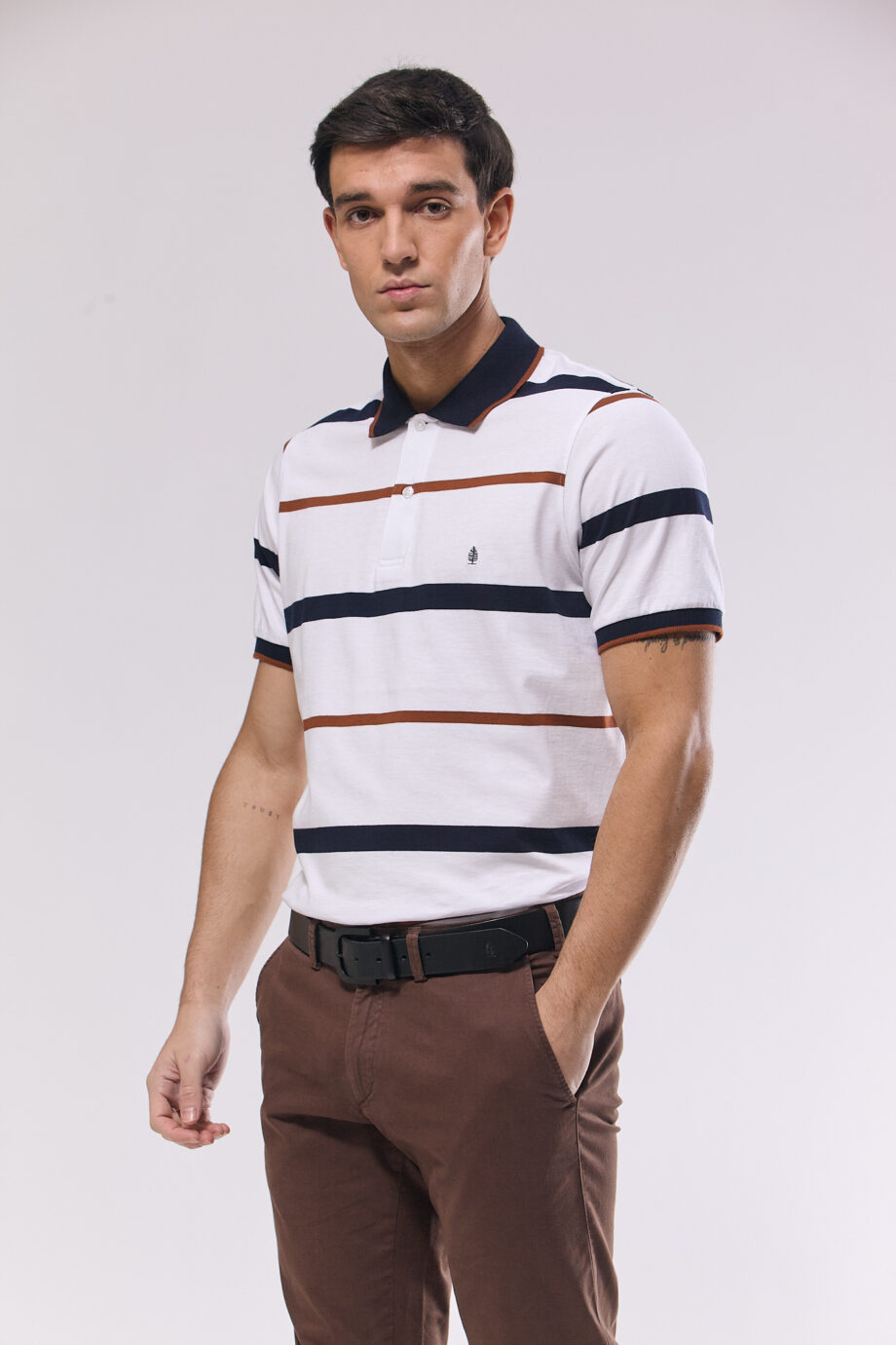 Polo rayada de jersey