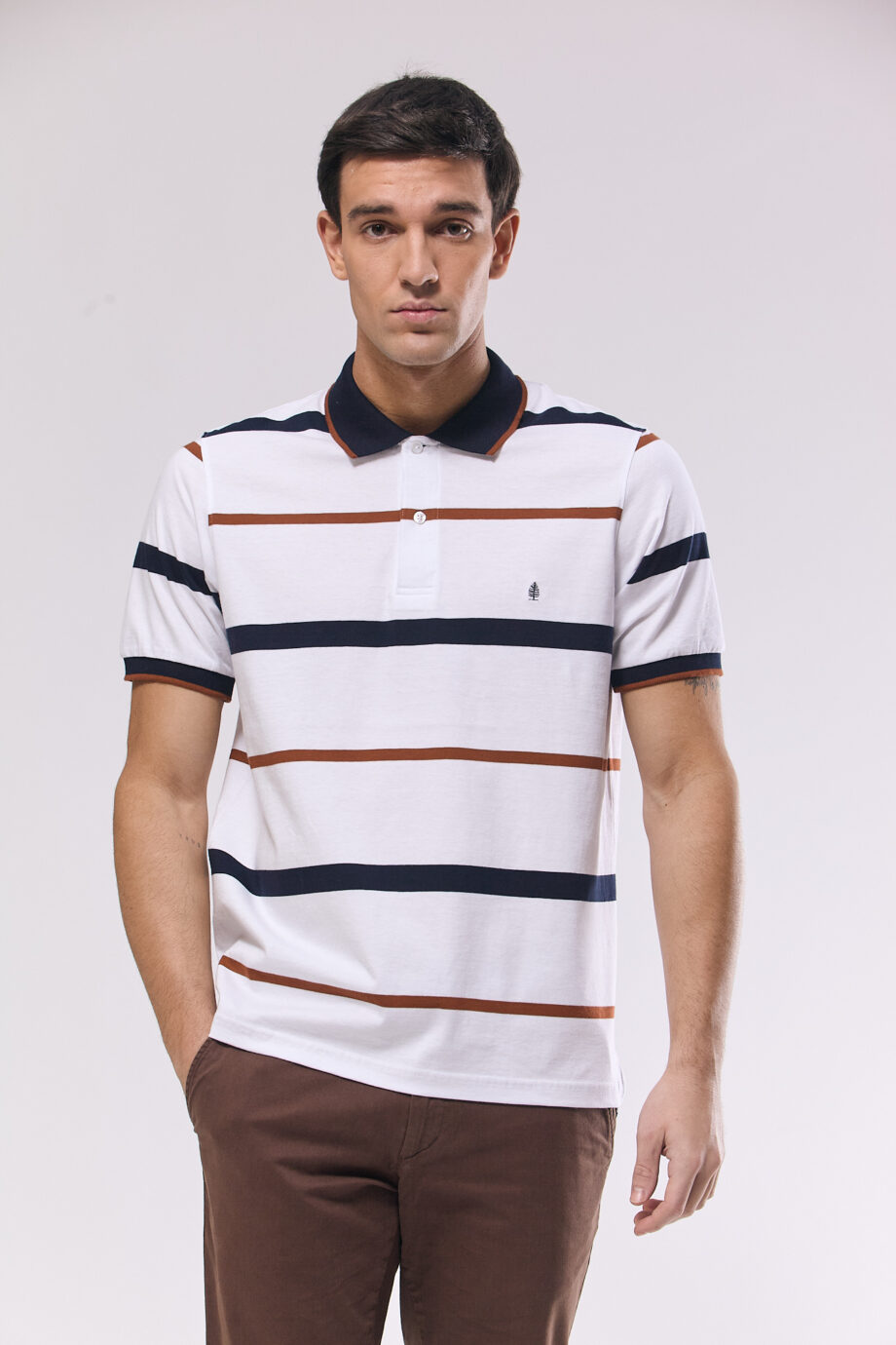 Polo rayada de jersey