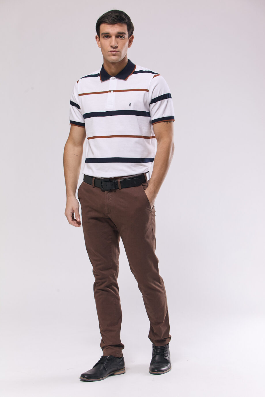 Polo rayada de jersey