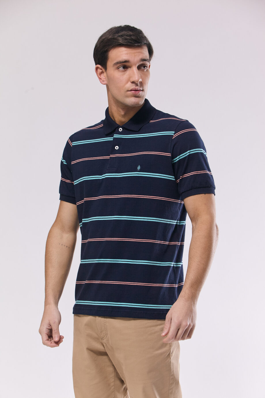 Polo rayada de jersey