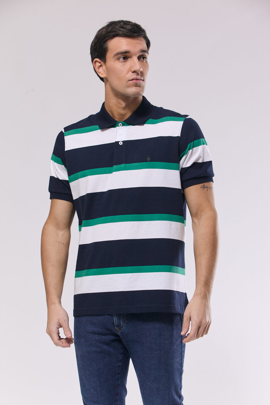 Polo rayada de jersey