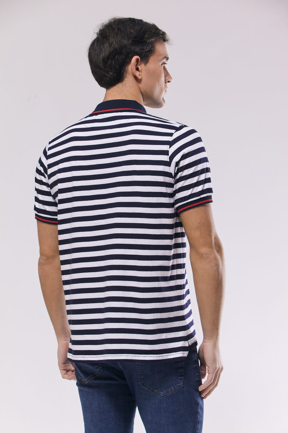 Polo rayada de jersey