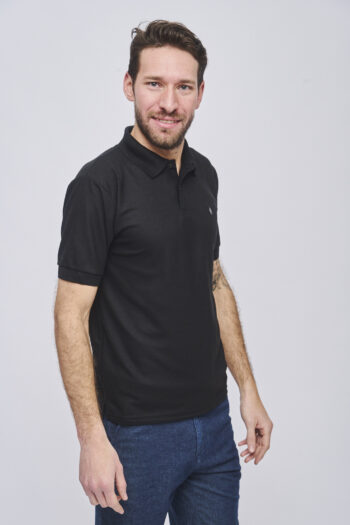 Polo de piqué liso
