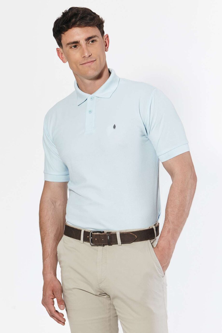 Polo de piqué liso
