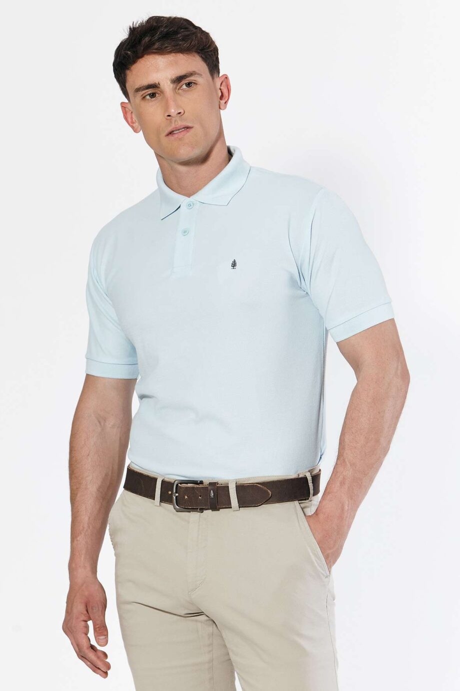 Polo de piqué liso