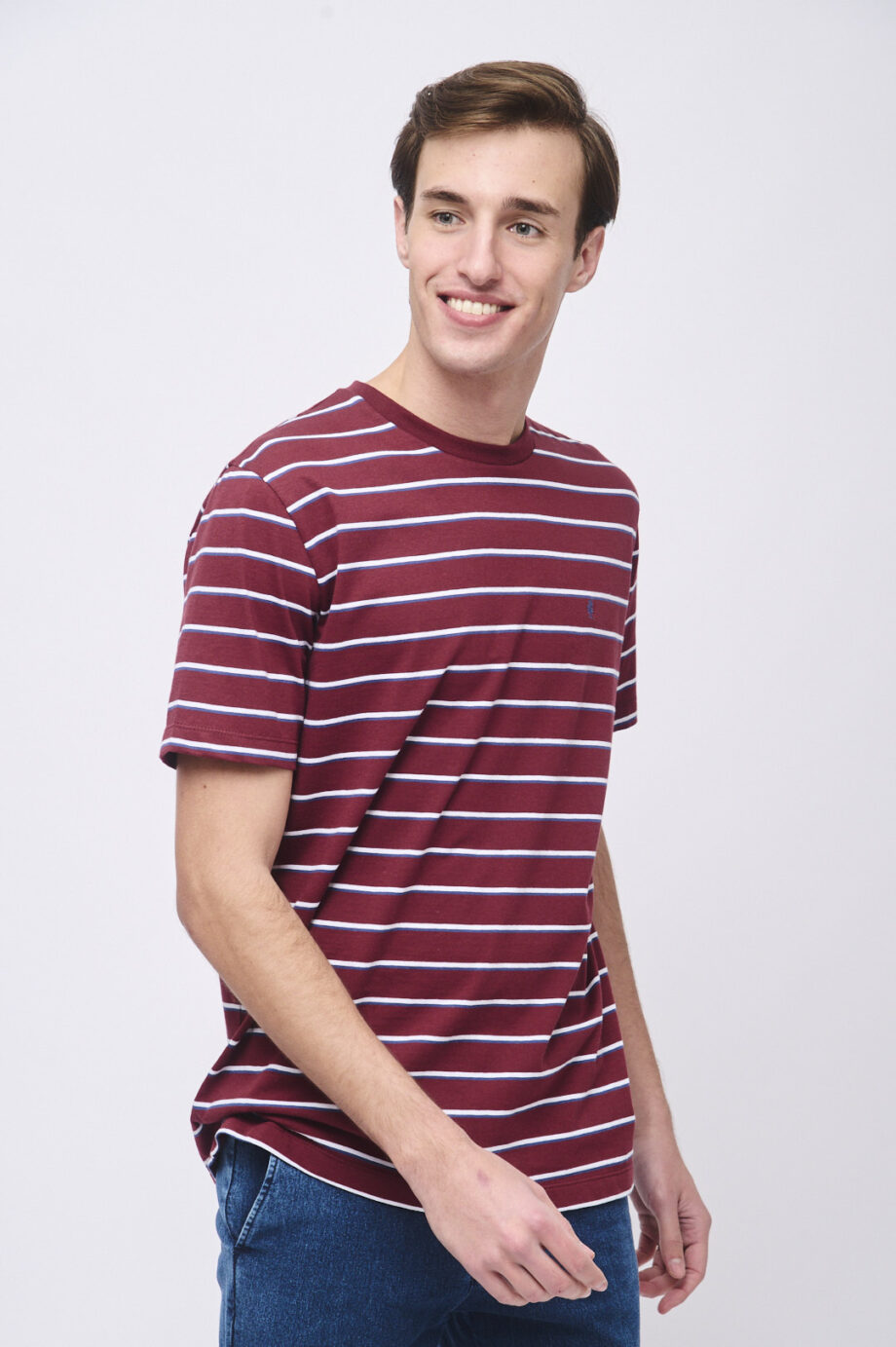 Remera rayada de jersey