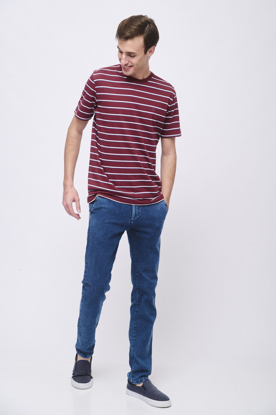 Remera rayada de jersey