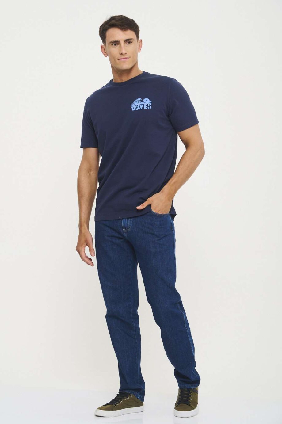Remera waves de pima peruano