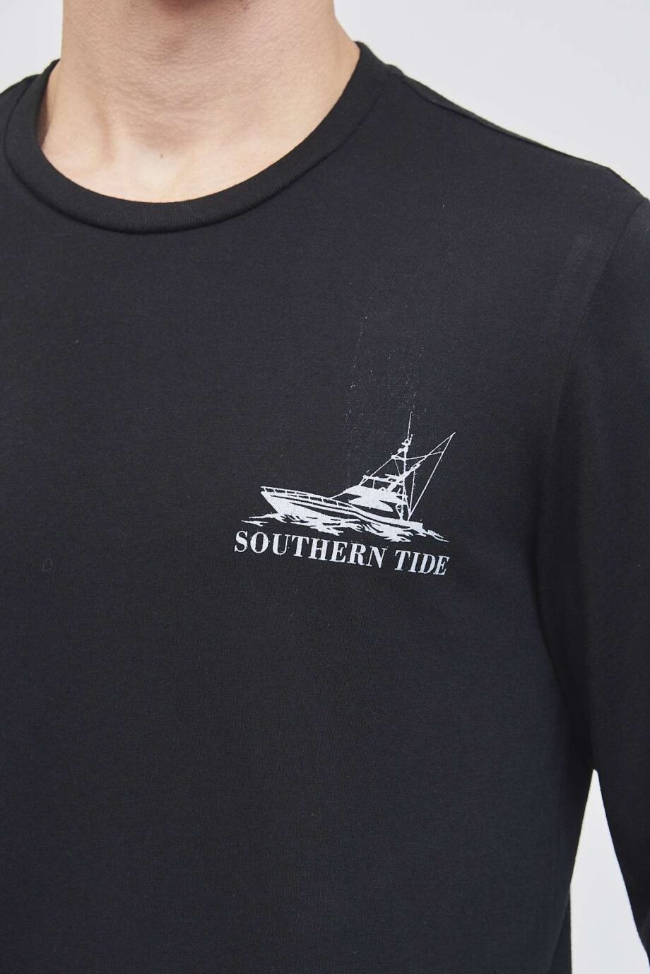 Remera mangas largas escote O Southern tide de jersey