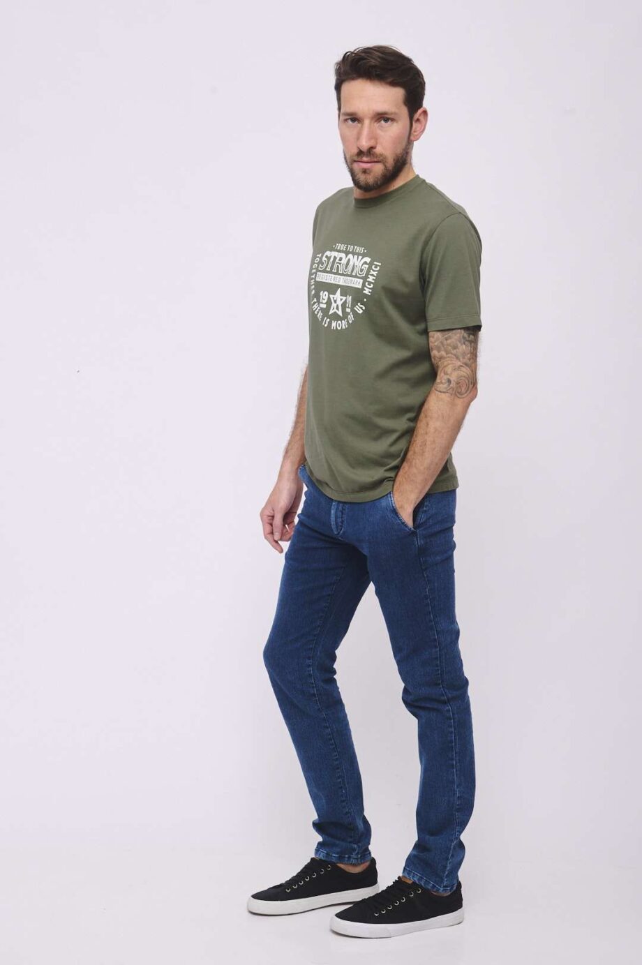 chino de jean gastado